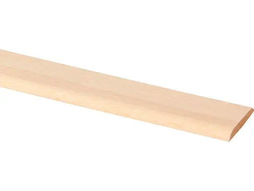 [10145-270] Afdeklijst Hardhout Wit 5x37mm 270cm