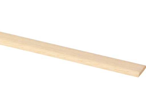 [10143-270] Afdeklijst Hardhout Wit 4x19mm 270cm