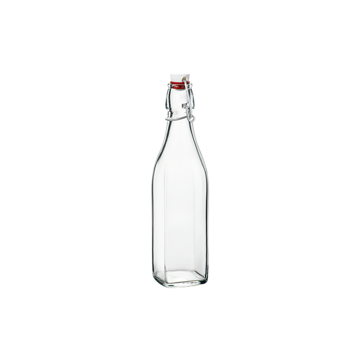 [314740-MBB] Swing Glazen Vierkante Fles met Beugelsluiting 0,5 L