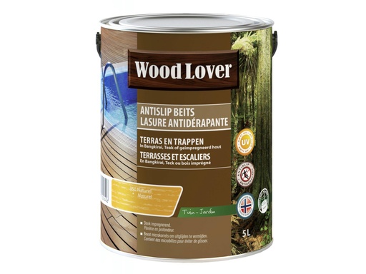 WOODLOVER ANTISLIP BEITS 350 NATUREL 5 LITER