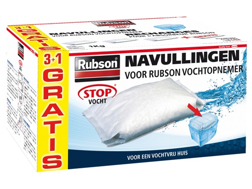 [844462] Rubson Vochtopnemer Navulling 3+1kg