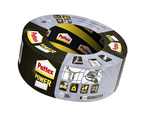 [1667263] Pattex Power Tape Grijs 50m