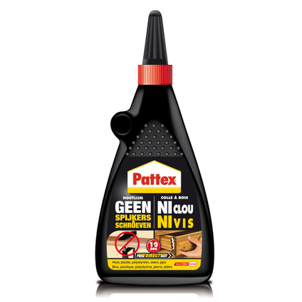 [1504647] PATTEX HOUTLIJM GEEN SPIJKER&SCHROEVEN 500GR