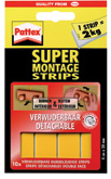 [701629] Pattex Geen Spijkers&Schroeven Montagestrips Verwijderbaar 10st