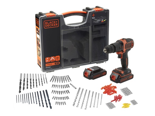 [BDCHD18BOA-QW] Black&Decker BDCHD18BOA-QW Snoerloze Boormachine