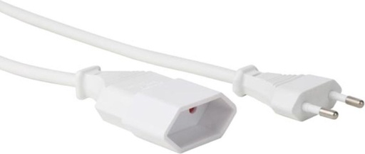 [EC018DWN] Verlengkabel 1,8m Wit 2G0,75 