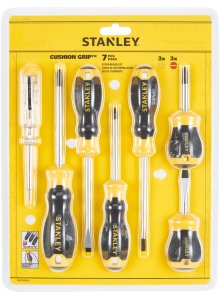 [STHT16166-0] STANLEY CUSHIONGRIP SCHROEVENDRAAIERSET 6DELIG
