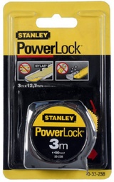 [0-33-238] STANLEY ROLBANDMAAT "POWERLOCK" 3M - 12,7MM