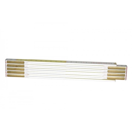 [0-35-458] PLOOIMETER 2M WIT/GEEL STANLEY