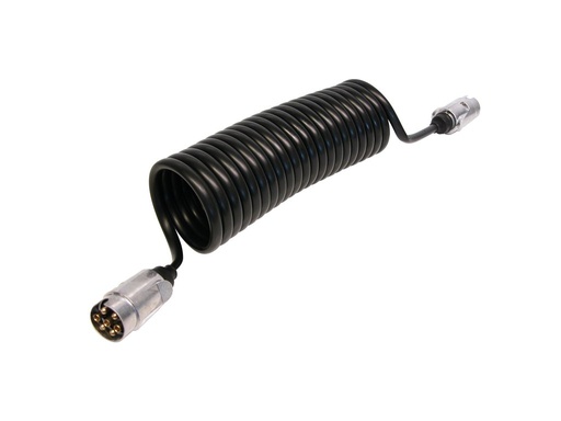 [0438112] Verlengkabel voor aanhanger 7P 12V Min 65cm, Max 270cm ø1,2cm