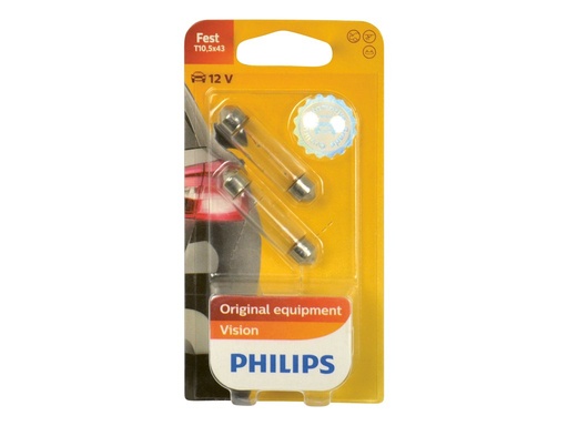 [0730020] Philips 12866B2 C10W Festoon Vision