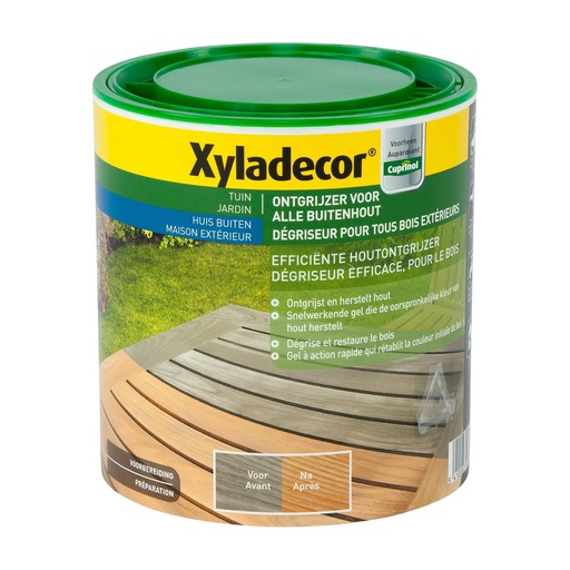 [XY5118076] Xyladecor Ontgrijzer Buitenhout 1L