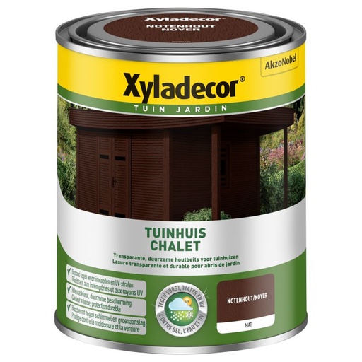 [XY5853864] Xyladecor Tuinhuis WB Notenhout 750ML