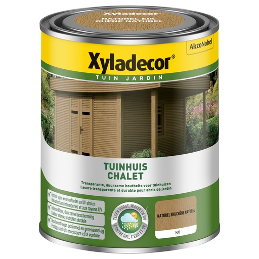 [XY5853860] Xyladecor Tuinhuis Wb Naturel Eik 750ML