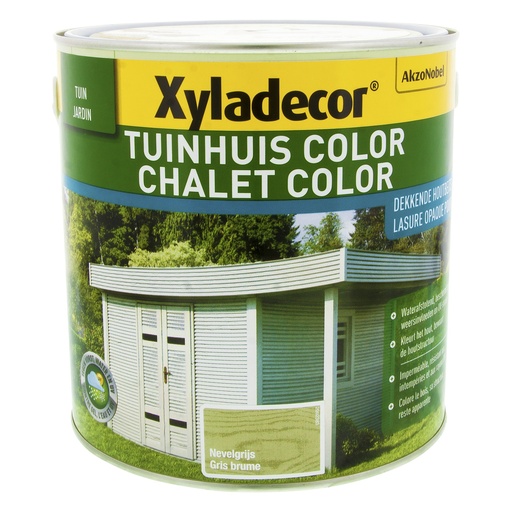 Xyladecor Tuinhuis Color Nevelgrijs 2,5 L