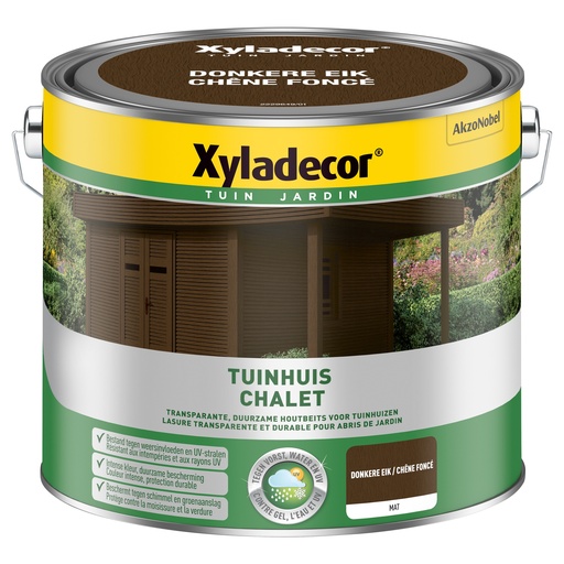 [XY5853871] Xyladecor Tuinhuis WB Donkere Eik 2.5L