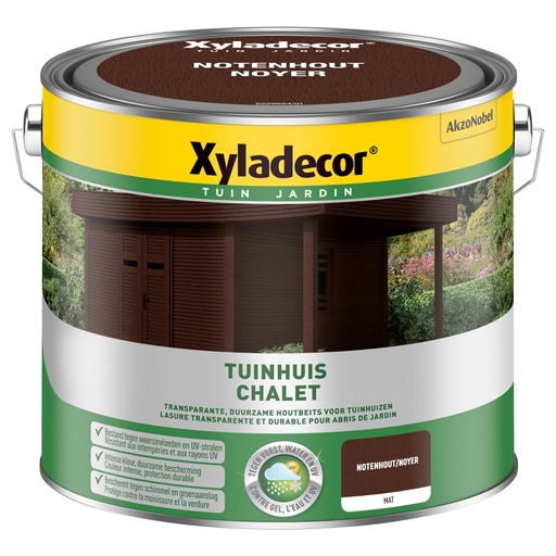 [XY5853874] Xyladecor Tuinhuis WB Notenhout 2.5L
