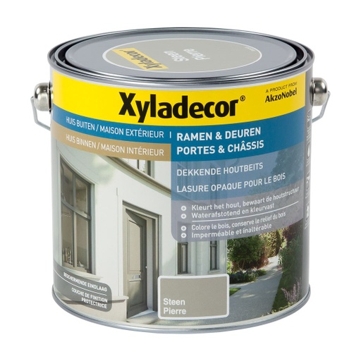 [5208242] Xyladecor Ramen&Deuren Dekkende Beits 2,5L Steen