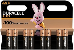 [AADUR100-8] DURACELL AA 100% 8-PACK