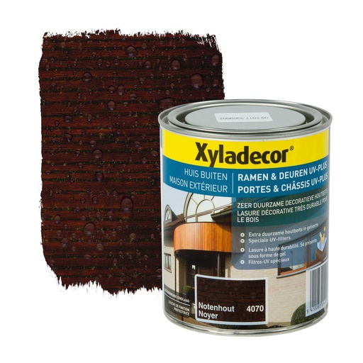 [XY118030] Xyladecor Ramen&Deuren UV-Plus Notenhout 750ml