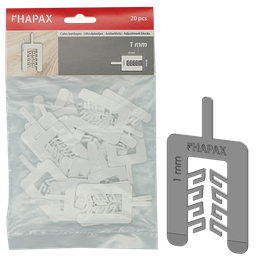 [HAP052N0000100055A] HAPAX uitvulplaatjes 1x40,00x55 /20st