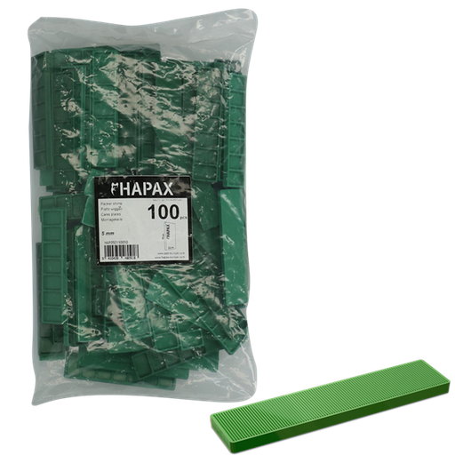 [HAP051N00050000955] HAPAX platte wiggen Ø5x22x95 /100st(grn)