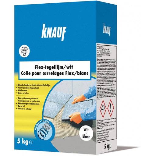 [741158] KNAUF FLEX- TEGELLIJM WIT 5KG