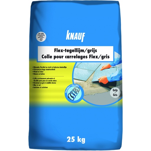 [741160] KNAUF FLEX- TEGELLIJM GRIJS 25KG