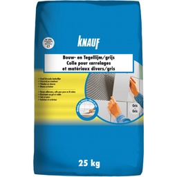 [636329] KNAUF BOUW-EN TEGELLIJM GRIJS 25KG