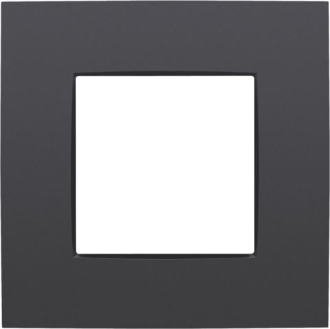 [NI13376100] NIKO Enkelvoudige afdekplaat Intense anthracite 133-76100