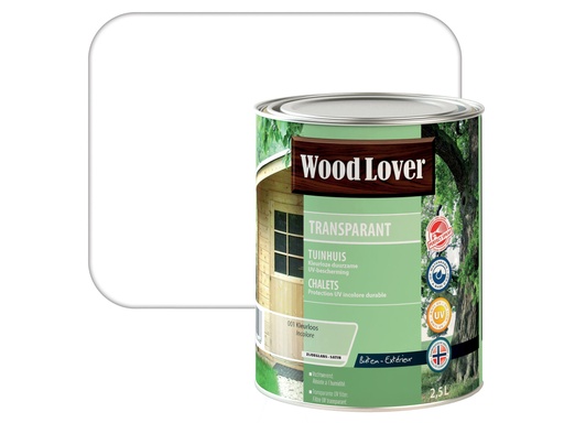 WOODLOVER TRANSPARANT TUINHUIS 2,5 LITER