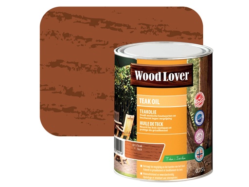 WOODLOVER TEAK OLIE 613 0,75L