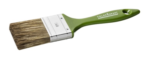 [81467099] PLATTE KWAST 70 MM BEITS - BRUIN HAAR - KUNSTSTOF GREEP
