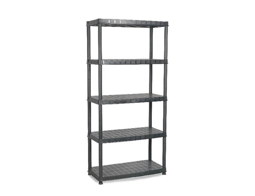 [X091] Practo Plasti Rack 091 185x91x45cm Zwart met 5 Legborden