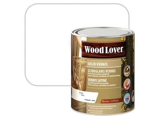 WOODLOVER SOLID VERNIS 270 WIT 1L