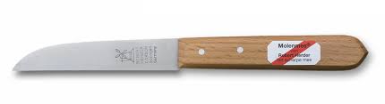 Molenmes Roestvrij  3 1/4' Hout