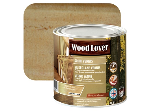 WOODLOVER SOLID VERNIS 274 MIDDEN EIKEN 0,5L