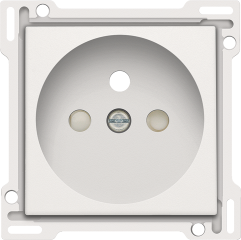 [NI10166601] NIKO Plaatje Stopcontact inbouwdiepte 28,5mm white 101-66601