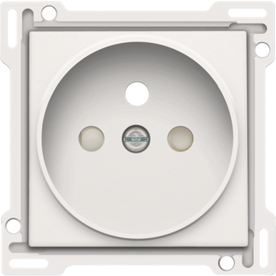 [NI10166101] NIKO Plaatje Stopcontact inbouwdiepte 21mm white 101-66101