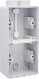 [NI70084202] NIKO HYDRO dubbele verticale opbouwdoos met één tweevoudige M20-ingang Grijs 700-84202