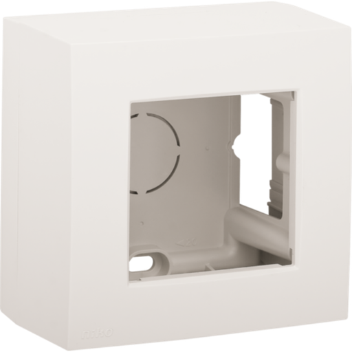 [NI10180100] NIKO Enkelvoudige opbouwkit, white 101-80100