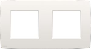 [NI10176800] NIKO Tweevoudige afdekplaat met 71 mm centerafstand Original white 101-76800