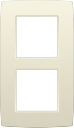 [NI10076200] NIKO Tweevoudige afdekplaat met 60 mm centerafstand, verticaal Original cream 100-76200
