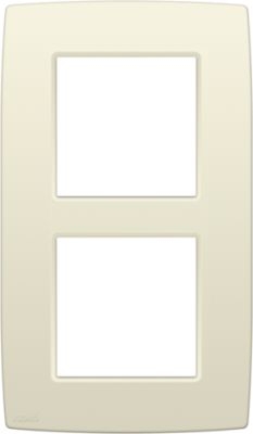 [NI10076200] NIKO Tweevoudige afdekplaat met 60 mm centerafstand, verticaal Original cream 100-76200