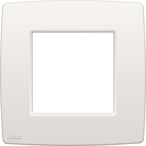 [NI10176100] NIKO Enkelvoudige afdekplaat Original white 101-76100