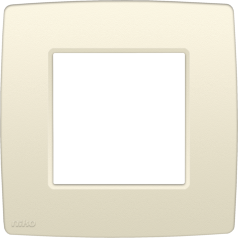 [NI10076100] NIKO Enkelvoudige afdekplaat Original cream 100-76100