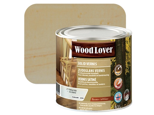 WOODLOVER SOLID VERNIS 271 PATINA GRIJS 0,5L