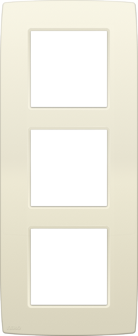 [NI10076300] NIKO Drievoudige afdekplaat met 60 mm centerafstand, verticaal Original cream 100-76300