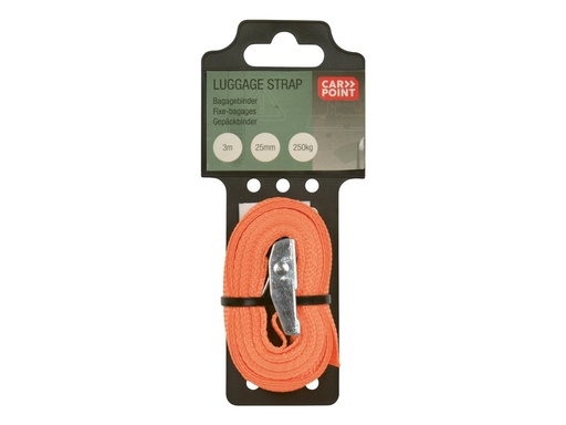 [0928000] Carpoint Spanband met Klem 3m x 25mm