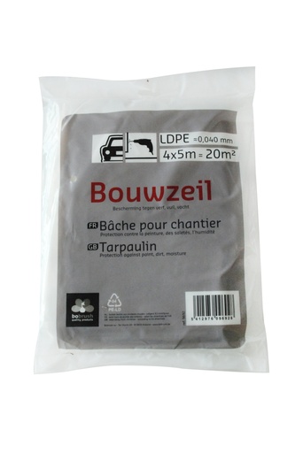 [9692] BOBRUSH SPATFOLIE HDPE 0,040MM 20M2